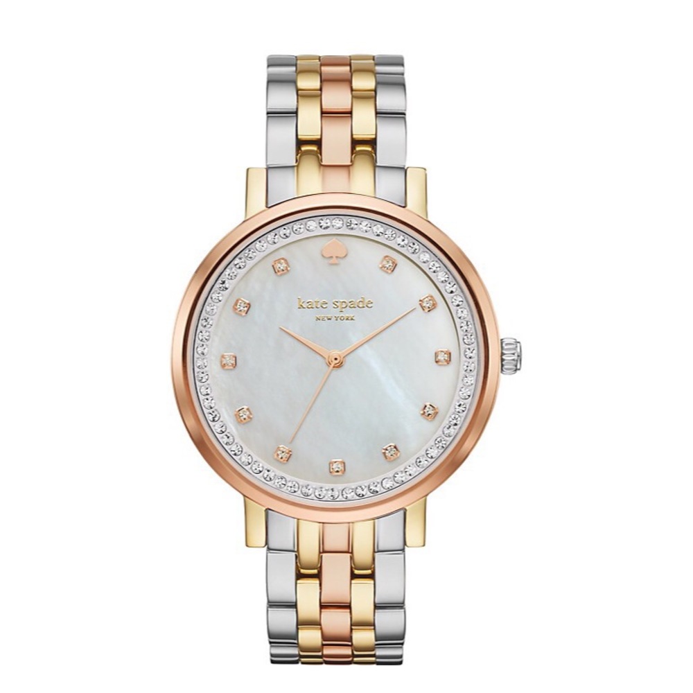 NWT Kate Spade Tri-Tone ‘Pave Monterey’ watch ♠️